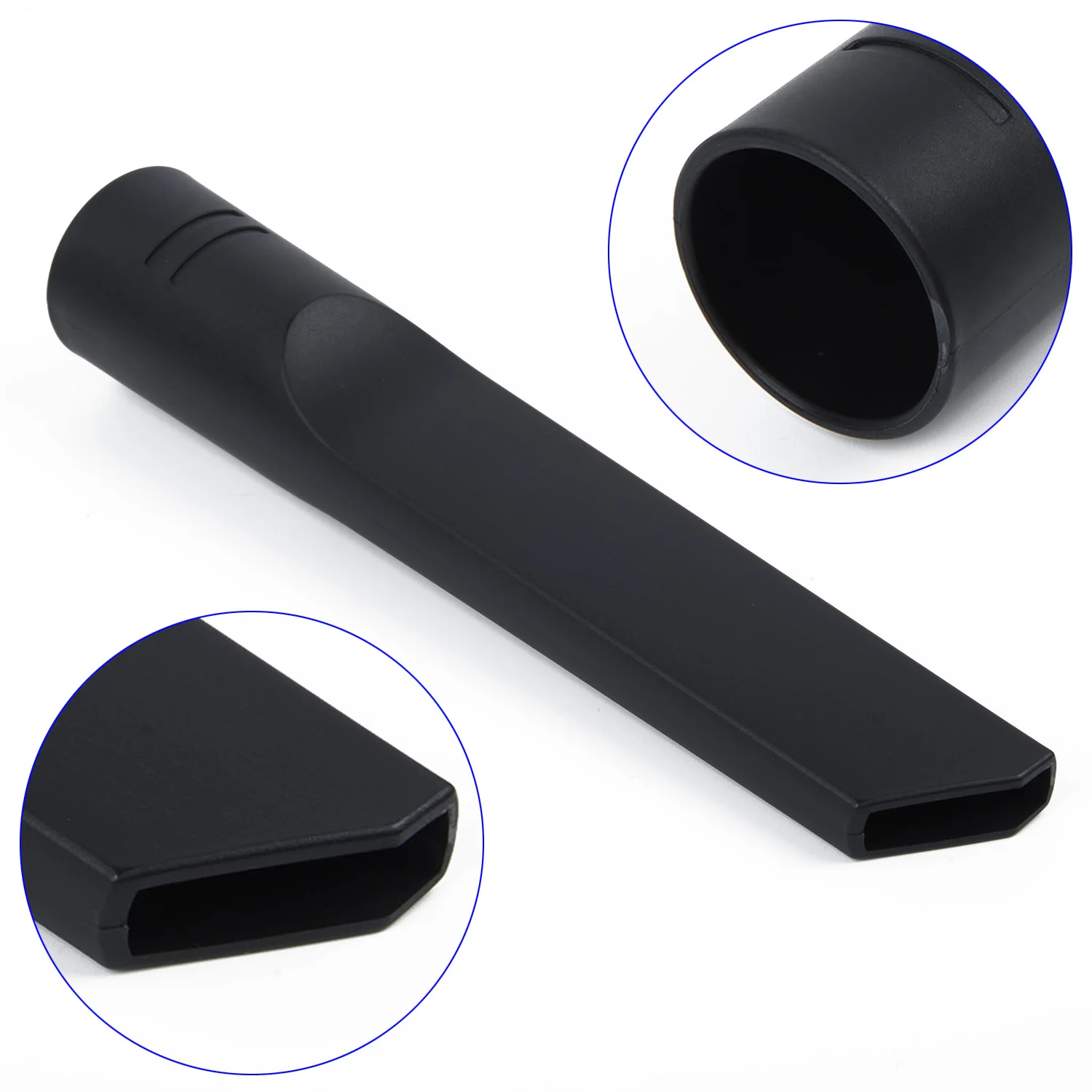 

Tool Corner Flat Suction Head Cranny Black Set 208mm/8 inch PP Plastic Vacuum Cleaner Crevice Replacement Port