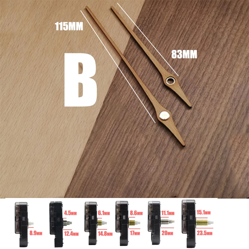 

Quartz Clock Movement Sun Shaft with Wooden Hands For Wall Clock DIY Accessories асовой механизм Replacement Clockwork Fittings