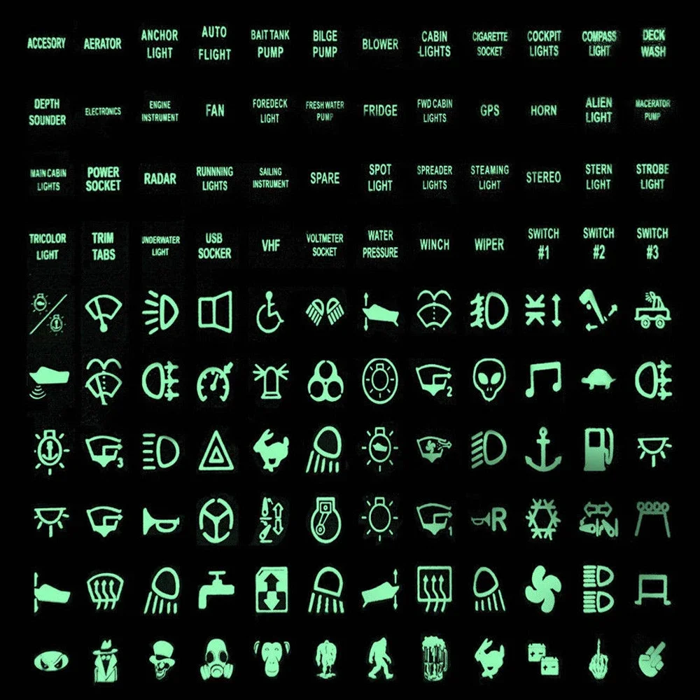 

1 шт. универсальная автомобильная приборная панель, наклейка на кнопку, наклейка для ремонта автомобильной кнопки, светящийся переключатель, украшение, авто аксессуары для интерьера