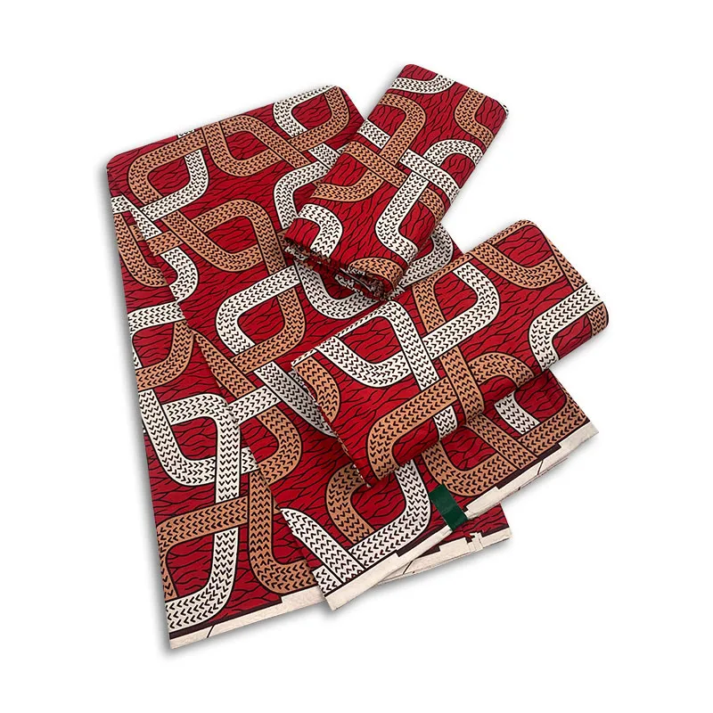 

Элегантная африканская 100% хлопковая восковая ткань с принтом, Гана, Анкара, ткань высокого качества, 6 ярдов, Нигерия, материал для платья