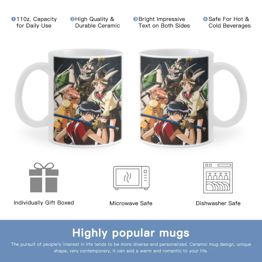 Бесплатная доставка кофейная кружка E-Escaflowne 11 унций забавная керамическая чашка