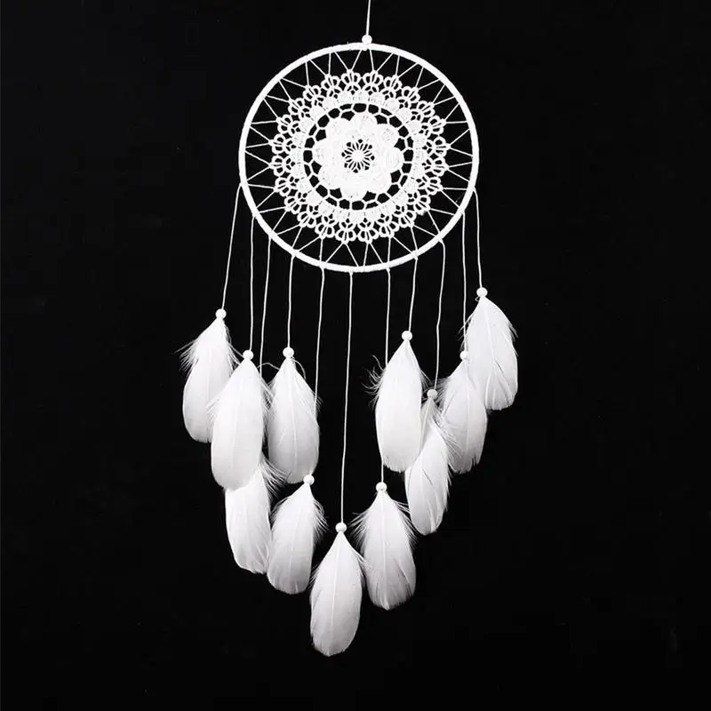 

Handmade Indian Dream Catcher Hanging With Wooden Bead Feathers Wall Decoration Home Ornament Dreamcatcher