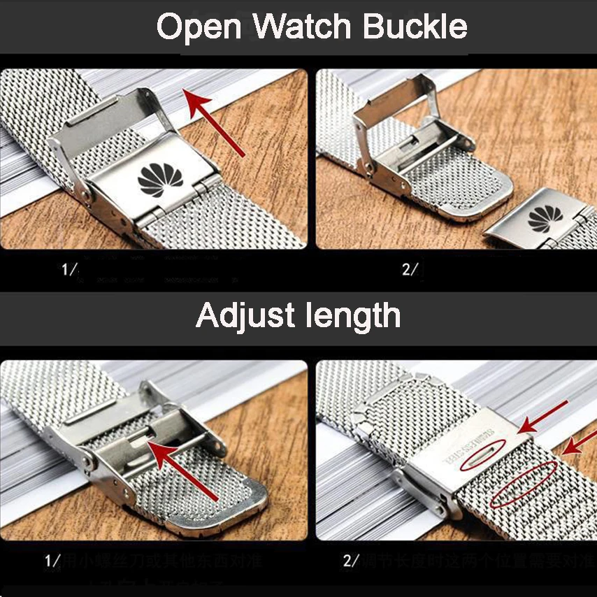 Huawei Original Milanese Strap Huawei Watchband for Huawei GT3 Pro /GT2 Pro/GT 2e/Magic 46mm,20mm/22mm Top Quality GT3 Watchband