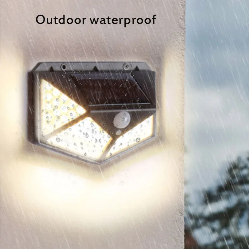 Настенный Светильник На Солнечной Энергии Уличный 2/1 Светодиодный Солнечный