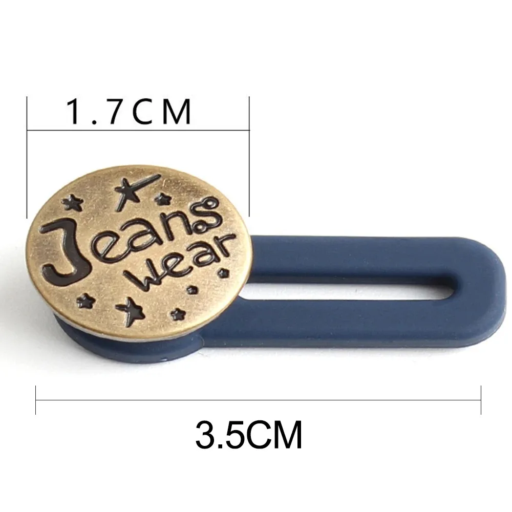 Новый удлинитель металлических пуговиц 10 / 5 1 PC для брюк джинсы Бесплатный шитье