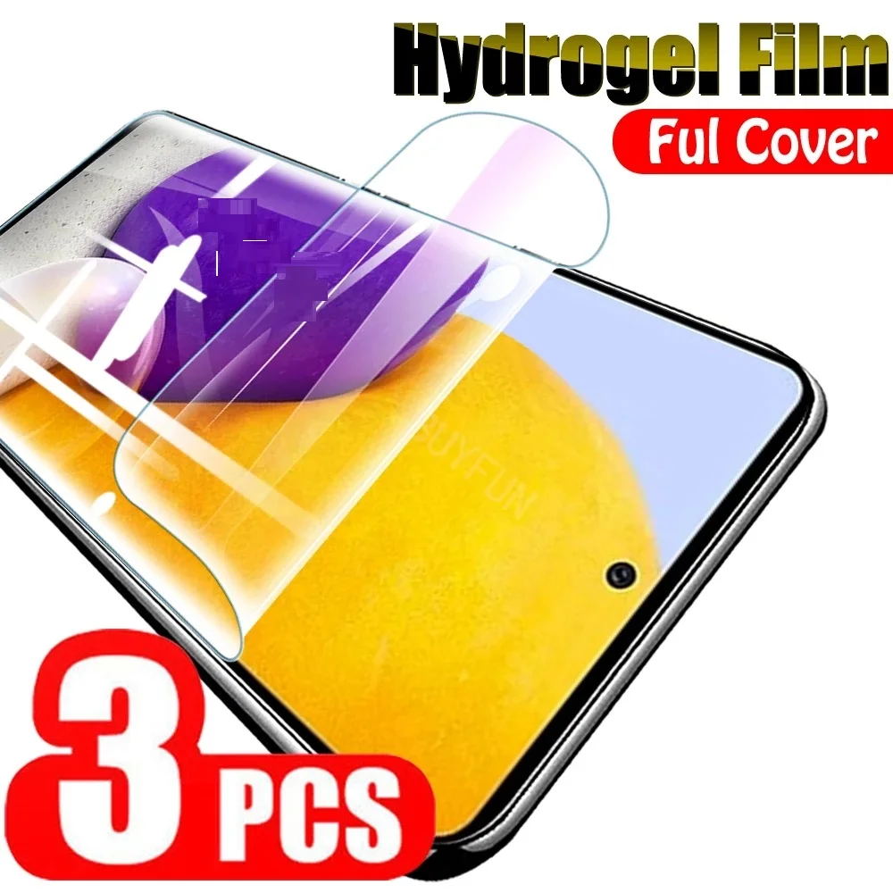 

3PCS Hydrogel Film for Samsung Galaxy A52 A53 A13 A32 A12 A51 A52S A72 A22 A71 A21 A50 A70 A73 M13 M23 M33 M53 Screen Protectors