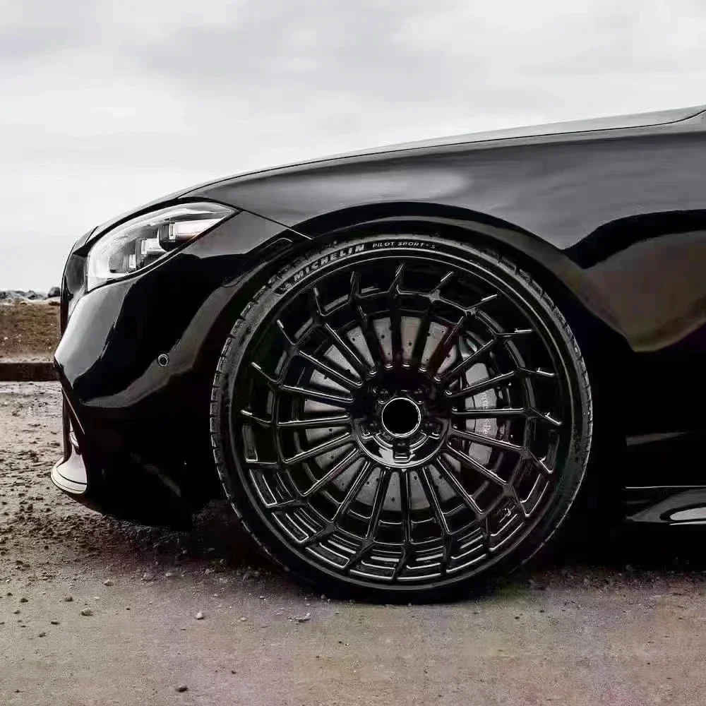 Колеса из матового черного сплава для Mercedes Wheels/ Audi/Porsche/различных автомобилей 15 16