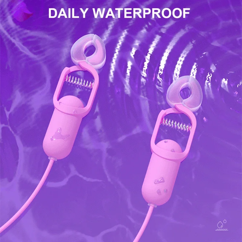 10-скоростной вибрационный зажим для сосков вибратор женщин массаж фетиш груди