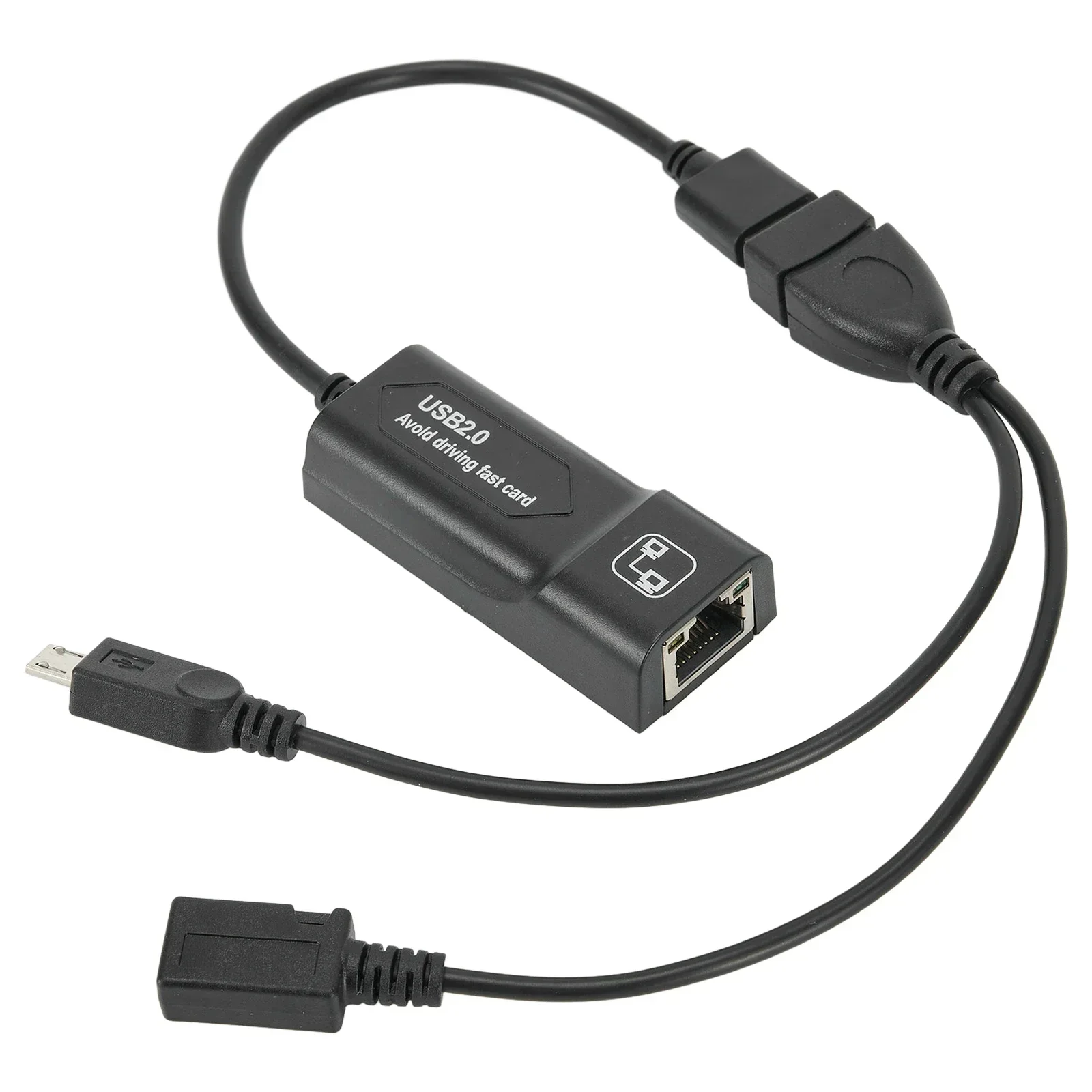 Адаптер LAN Ethernet + USB OTG-кабель Fire Stick для Amazon длина 15-20 см TVxStream USB/Micro