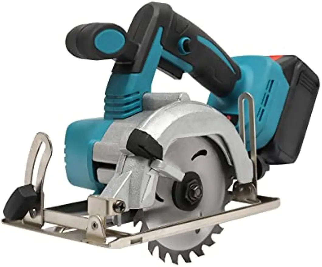 Circular Saw, Circular Saw 4.0Ah Battery, 4000RPM, 0-45° Bevel Cutting, 4.9