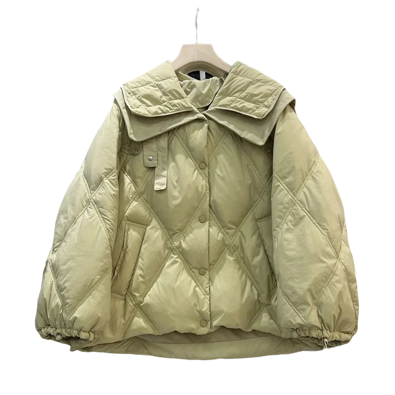 

Winter New Down Jacket for Women Korean Sweet Thickened Pink Coat Long Sleeve Warm Doudoune Femme Hiver 2022 De Luxe H743