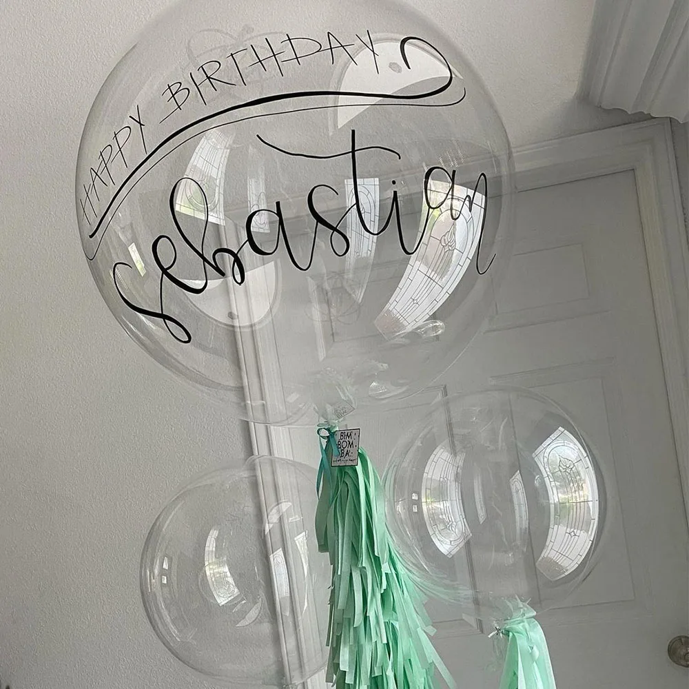 

15pcs 18-36inch Transparent Bobo Bubble Balloon Clear Inflatable Air Helium Globos Wedding Birthday Party Decoration Baby Shower