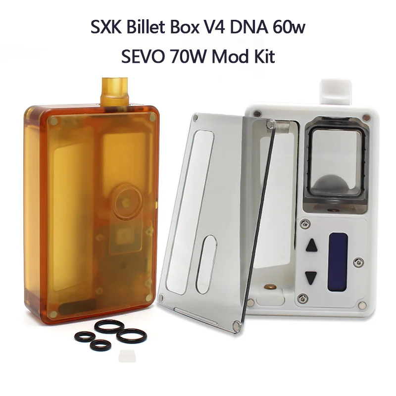 SXK Billet Box V4 DNA  60w Mod Kit BB PEI DNA 60W Chip SEVO 70W Rev.4 Device USB Port  Black Dober Color Nautilus Coils Adaptor