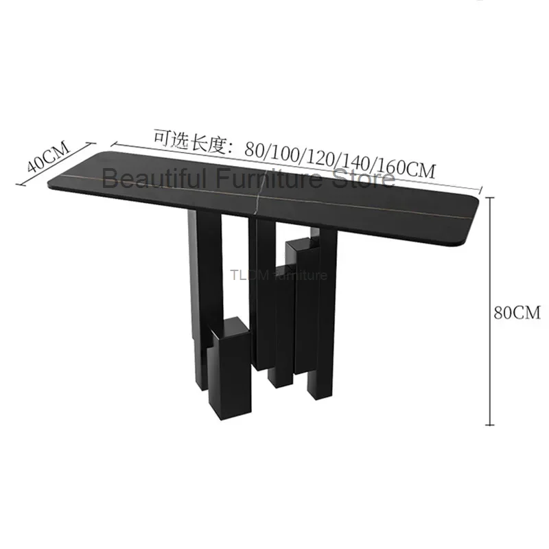 Роскошные Железные Столы-консоли для украшения интерьера итальянская мебель