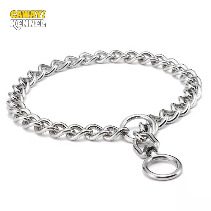 

CAWAII KENNEL Stainless Steel Slip Chain Collar for Dog Adjustable Pet Accessories Dog Collar for Small Medium Large Dogs Collar