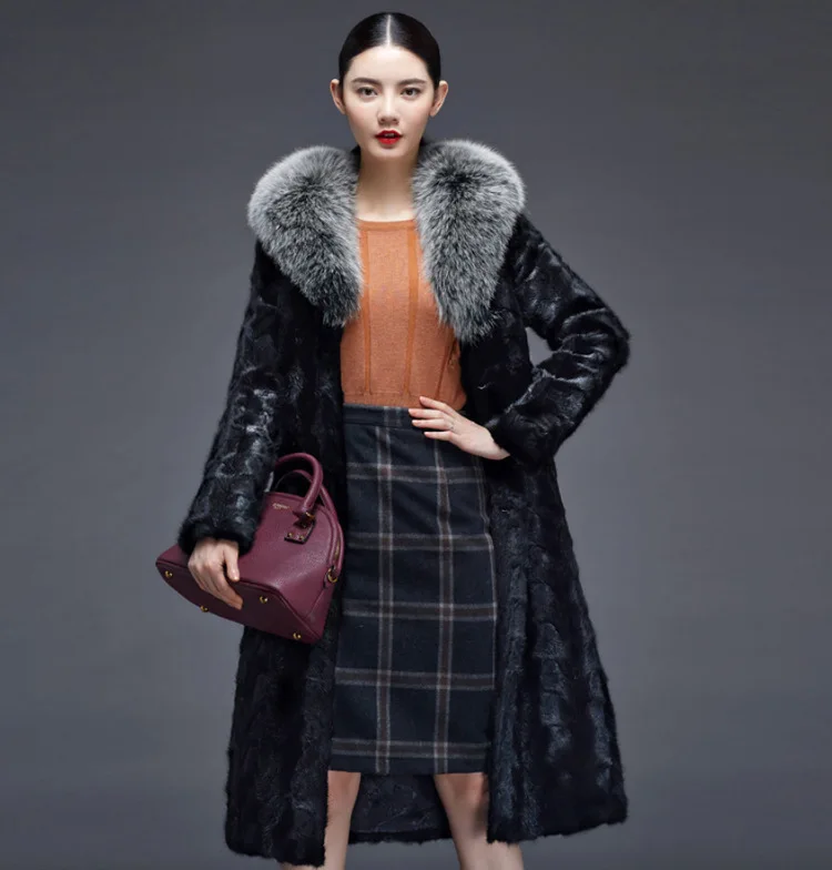 Low Price Fur Coat Coats Fur Thick Winter Office Lady Other Fur Yes Real Fur Luxury Winter Women's Coat