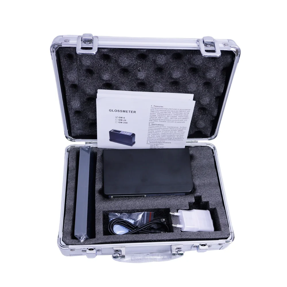 

GM-6 Digital Gloss Meter Glossmeter Range 0.1~200 Gloss Units