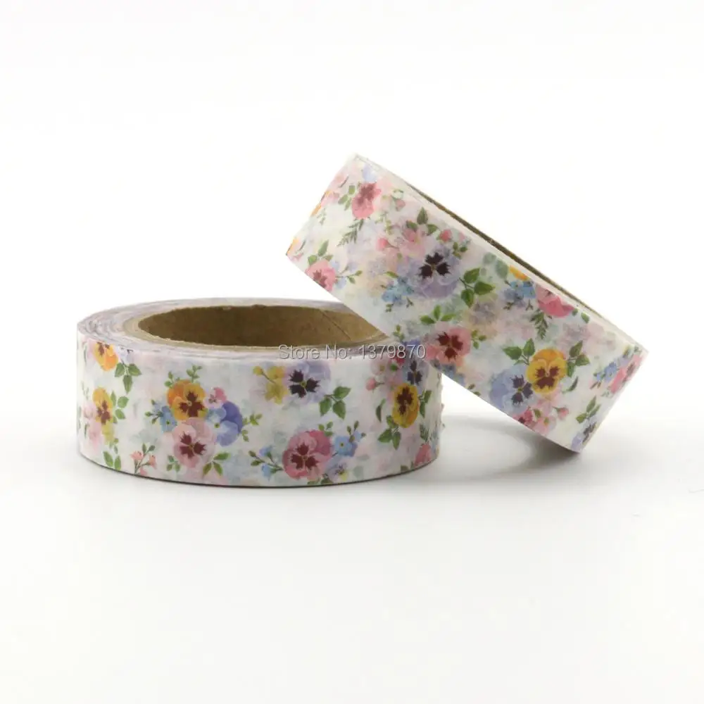 

GREATHOPE WASHI TAPE лента с белыми цветами