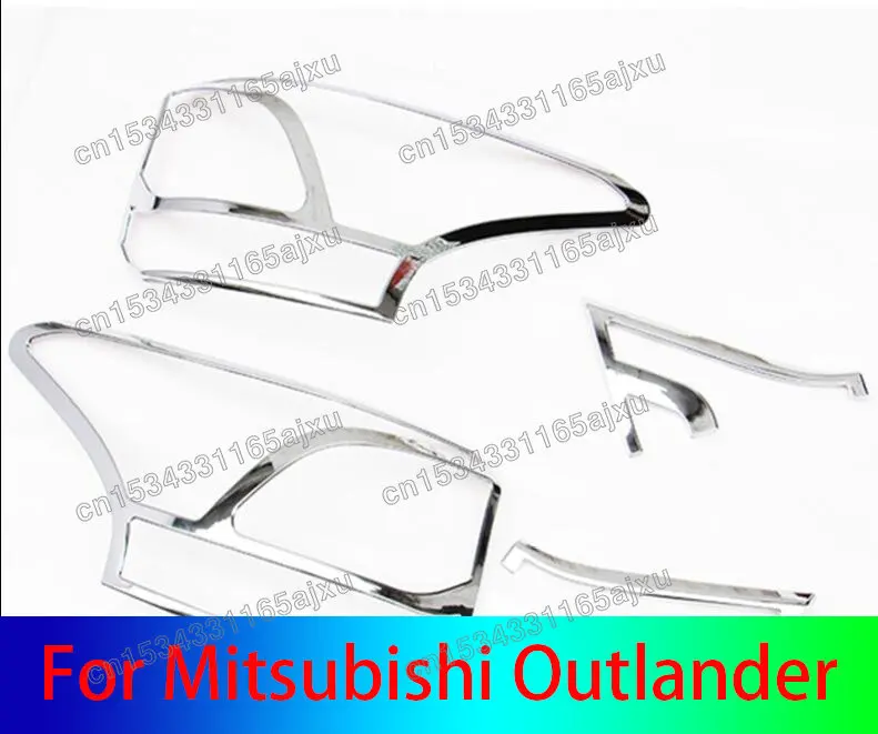 

ABS Chrome Rear Tail Light Lamps Cover Trim Taillight Stickers Car Styling Accessories For Mitsubishi Outlander 2013 2014 2015