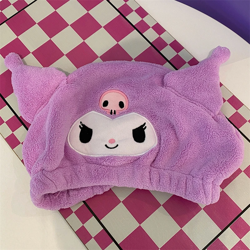 

MINISO Полотенце для волос Kuromi coral fleece