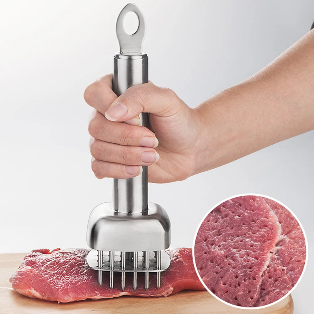 

Meat Tenderizer 304 Stainless Steel Durable Ultra Sharp Needle Blade Tenderizer For Steak Beef Kitchen Accessories BBQ Tools