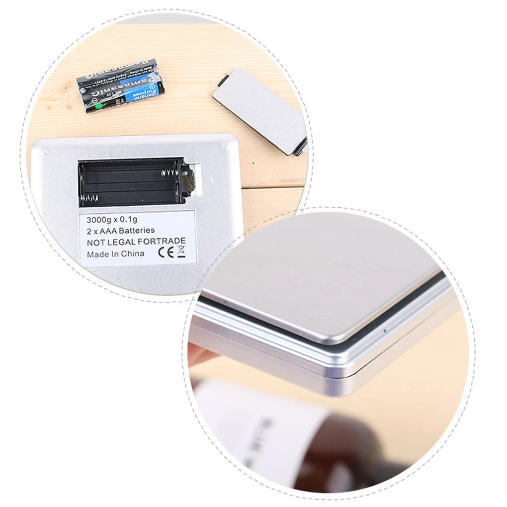 

Digital Scale Electronic Scales Baking Food Jewelry Measuring Weight Tool Kitchen Gadgets 1KG 0 1g 2KG 0 1g