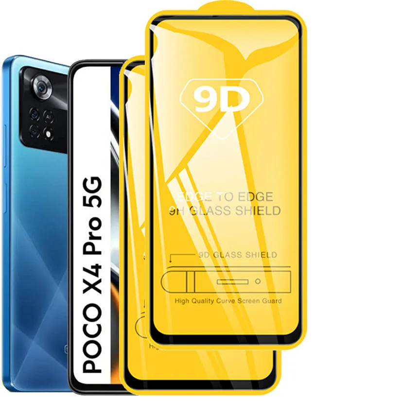 

1-5 шт. закаленное стекло Poco X4 Pro 5G Glass Poco X3 Pro Защитная пленка для Xiaomi Poco M4 Pro 5G Cristal Templado Poko M3 X4 Pro