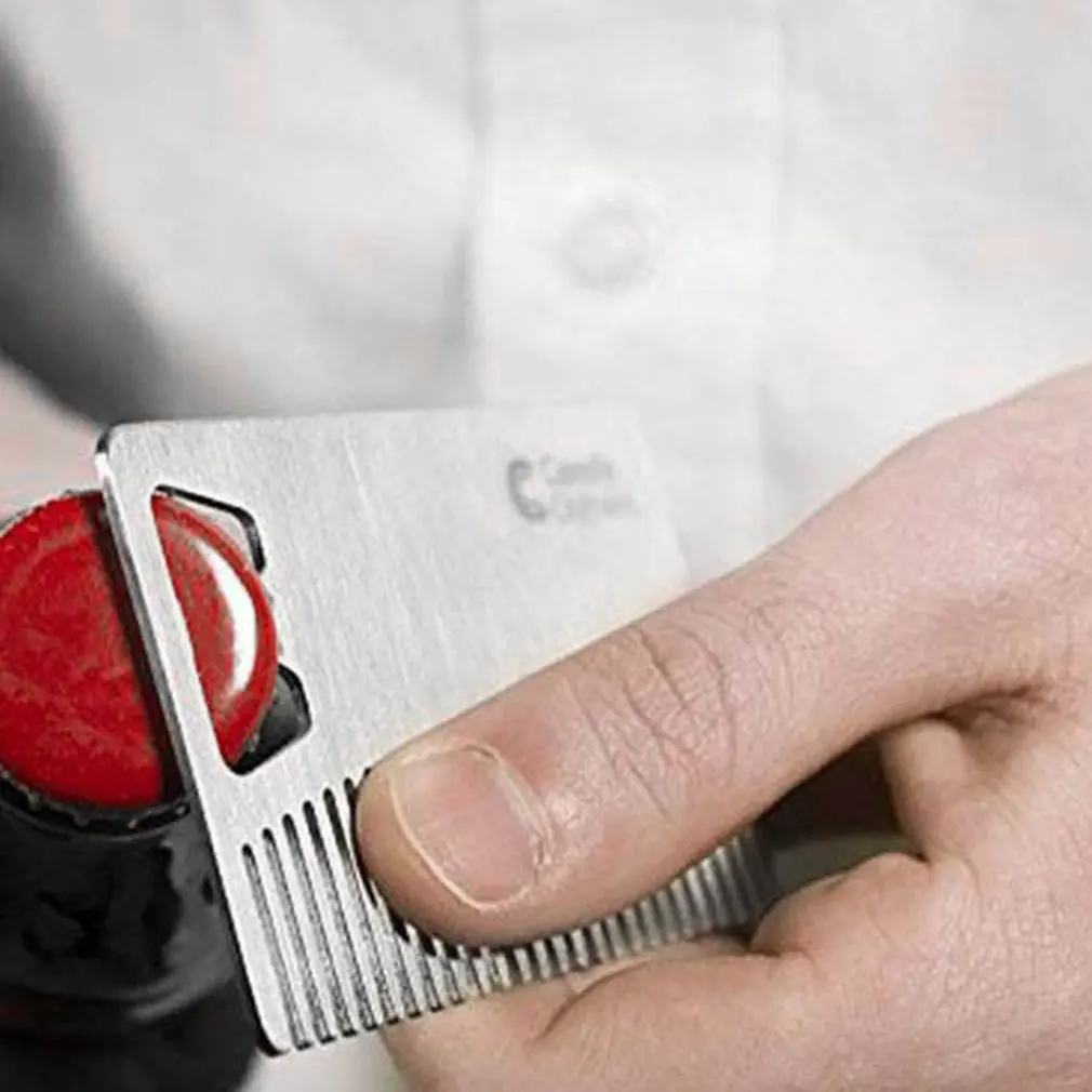 

Bottle Opener Comb Multifunctional Comb Durable Pocket Beard Comb Men's Hair Beard Moustache Comb For Travelling Hiking