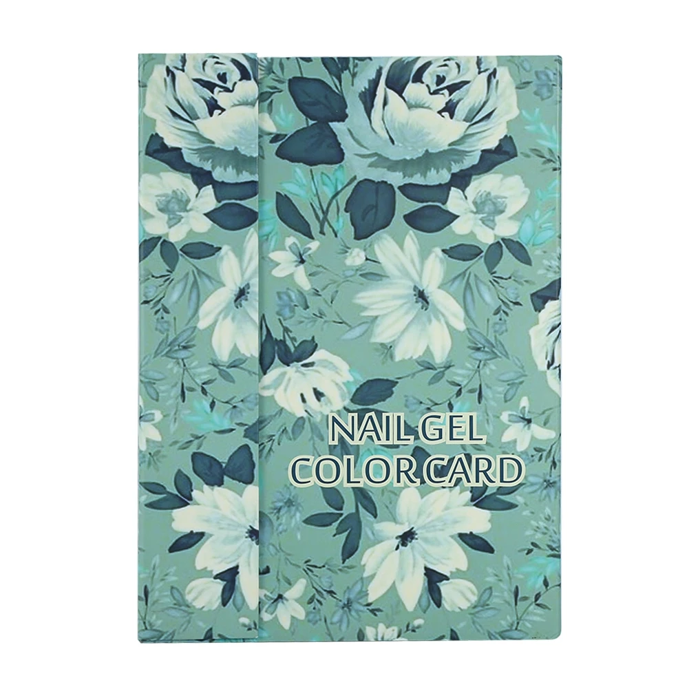 

Professional 180 Colors Nail Art Polish Color Display Book Manicure Tools Green