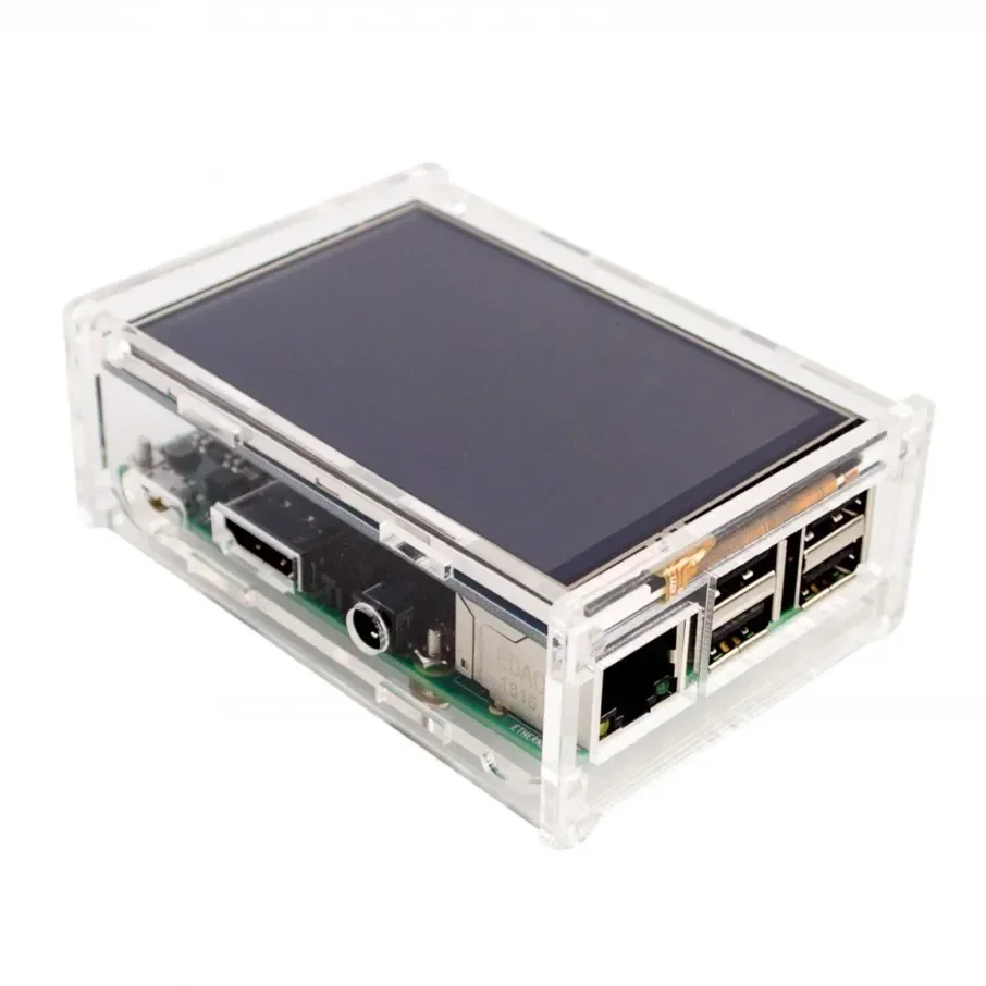 Акриловый чехол для Raspberry Pi 3/Pi 2 Model B 3 5-дюймовый ЖК-дисплей