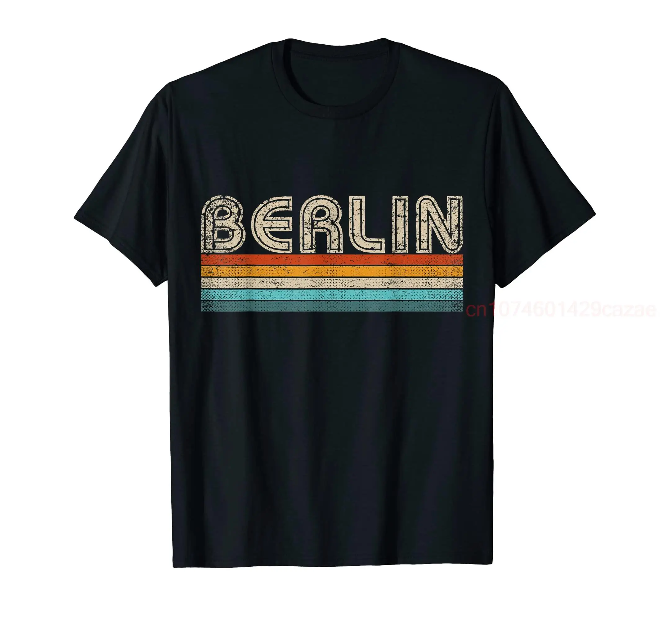 

100% Cotton Berlin German Capital City Souvernir Vintage Retro Berlin T-Shirt MEN WOMEN UNISEX T Shirts Size S-6XL