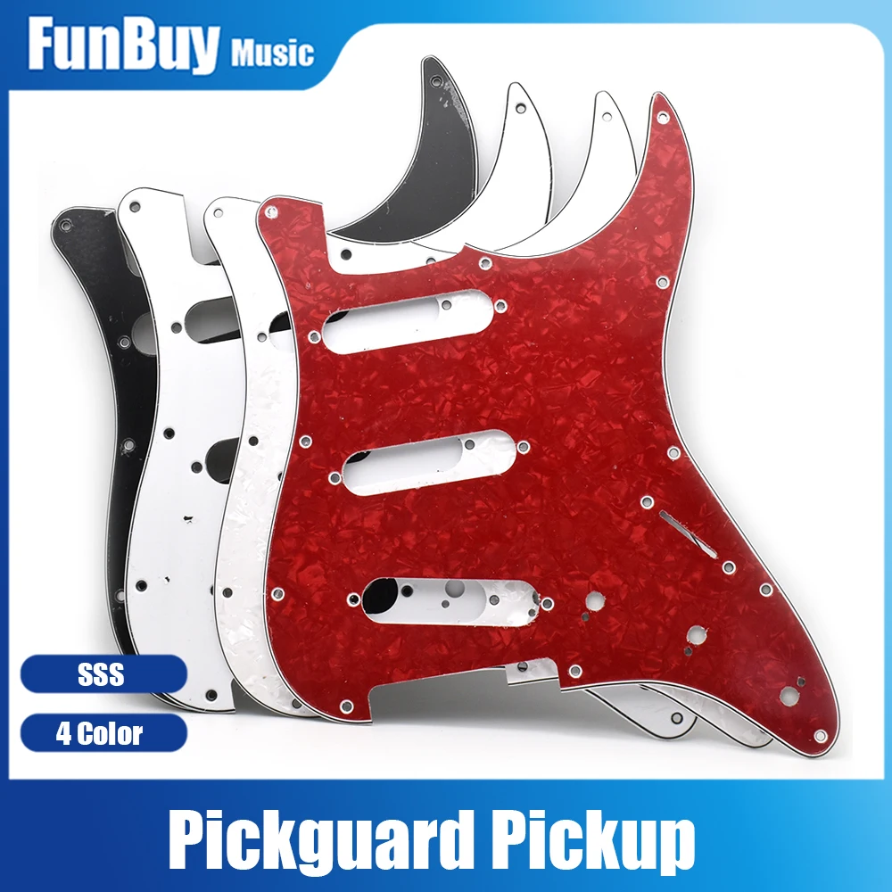 

Multi Color 3 Ply 11 Holes SSS Guitar Pickguard Anti-Scratch Plate for ST FD Electric Guitar Guitarra Accessories