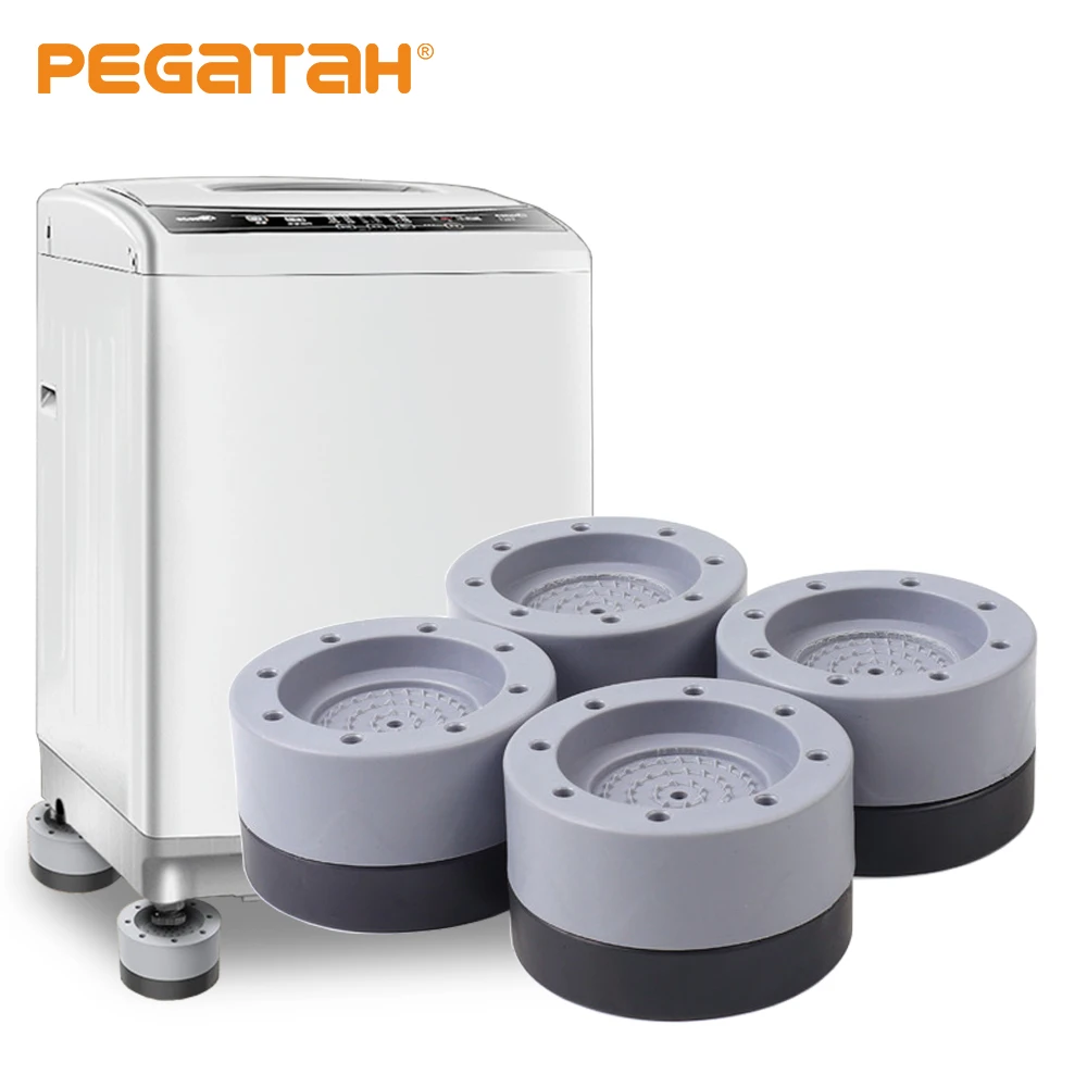 

2/4Pcs Anti Vibration Pads Washing Machine Rubber Feet Legs Mat Anti-vibration Heightening Slipstop Silent Leg Base for Furnitur