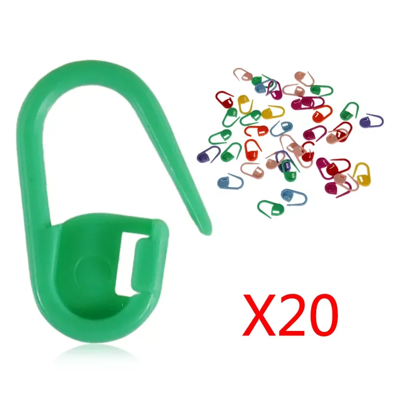 

20/50pcs Mini Knitting Crochet Locking Stitch Markers Holder Needle Clip Craft