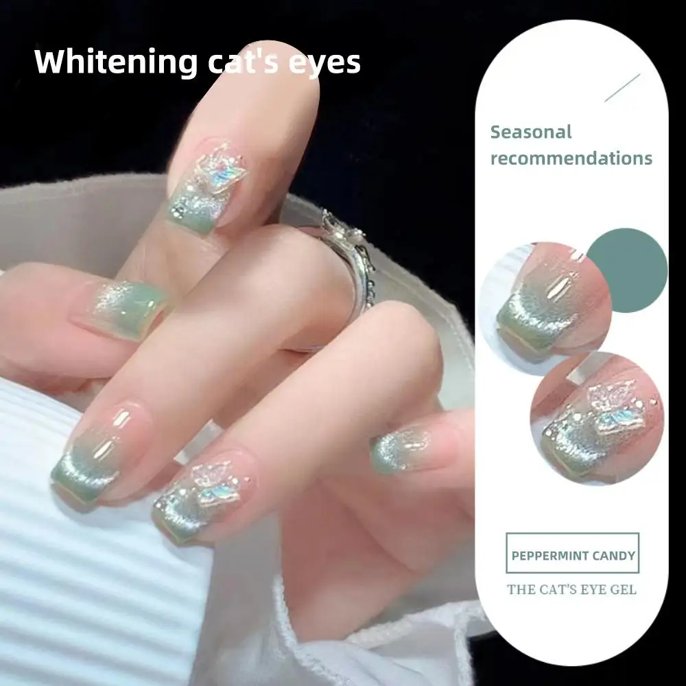 

1PCS Cat Eye Nail Jelly Polish Glue Stone Magnetic Super Bright Flash Transparent Glue DIY Semi Permanent Salon Varnish Gel
