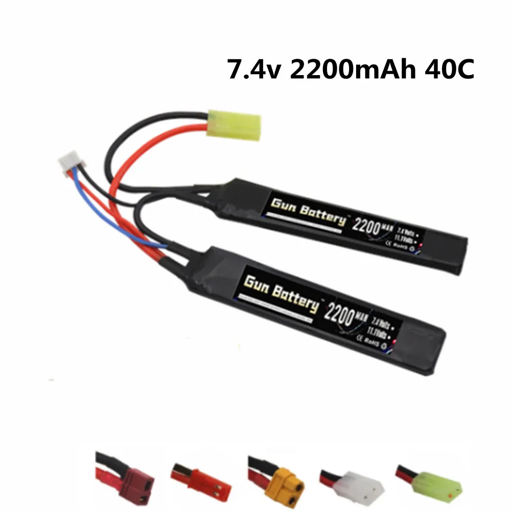 

Литий-полимерный аккумулятор для водяного пистолета 7,4 В, 2200 мАч, 7,4 В