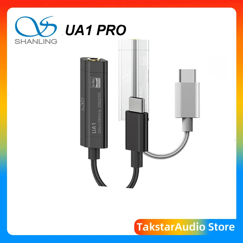 SHANLING UA1PRO Hi-Res DAC Amplifier ES9219C DSD256 32bit/384Khz Type C to 3.5mm Decoder/AMP Adapter