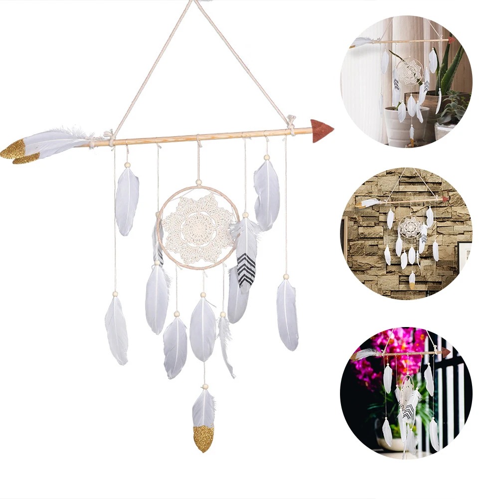 

Handmade Dream Catcher Wind Chimes Home Hanging Craft Gift Dreamcatcher Ornament Hanging Bedroom Decoration