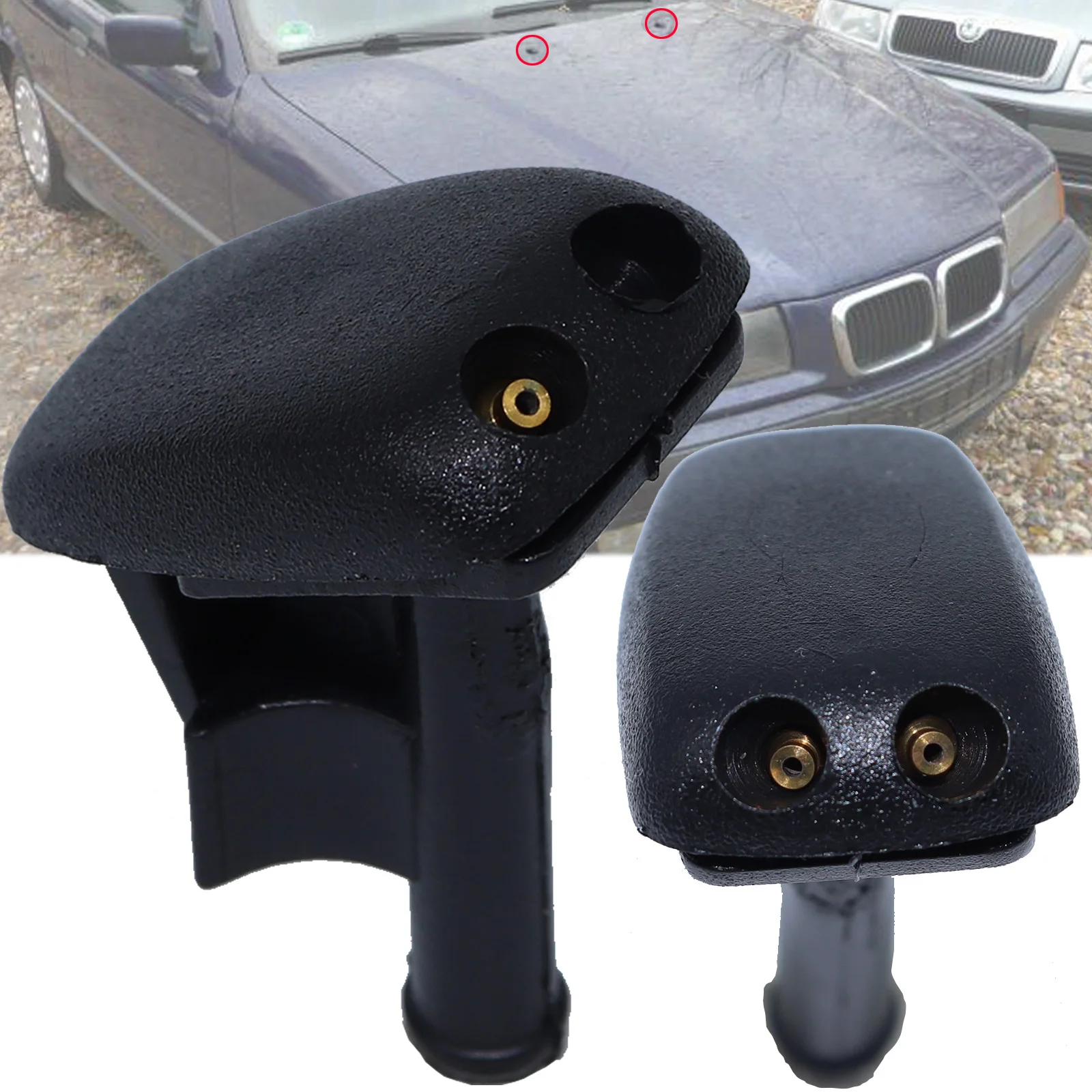 

2X для BMW E36 Coupe 316i 320i 325i 318ti M3 переднее лобовое стекло, стеклоочиститель, омыватель, распылительная насадка, комплект аксессуаров