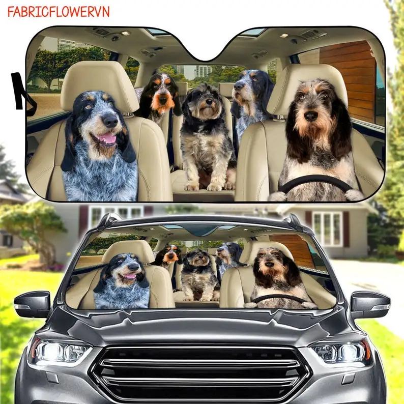 

Griffon bleu de Gascogne Car Sunshade, Dog Car Decoration, Dog Windshield, Dog Lovers, Dog Car Sunshade, Gift For Mom, Gift For