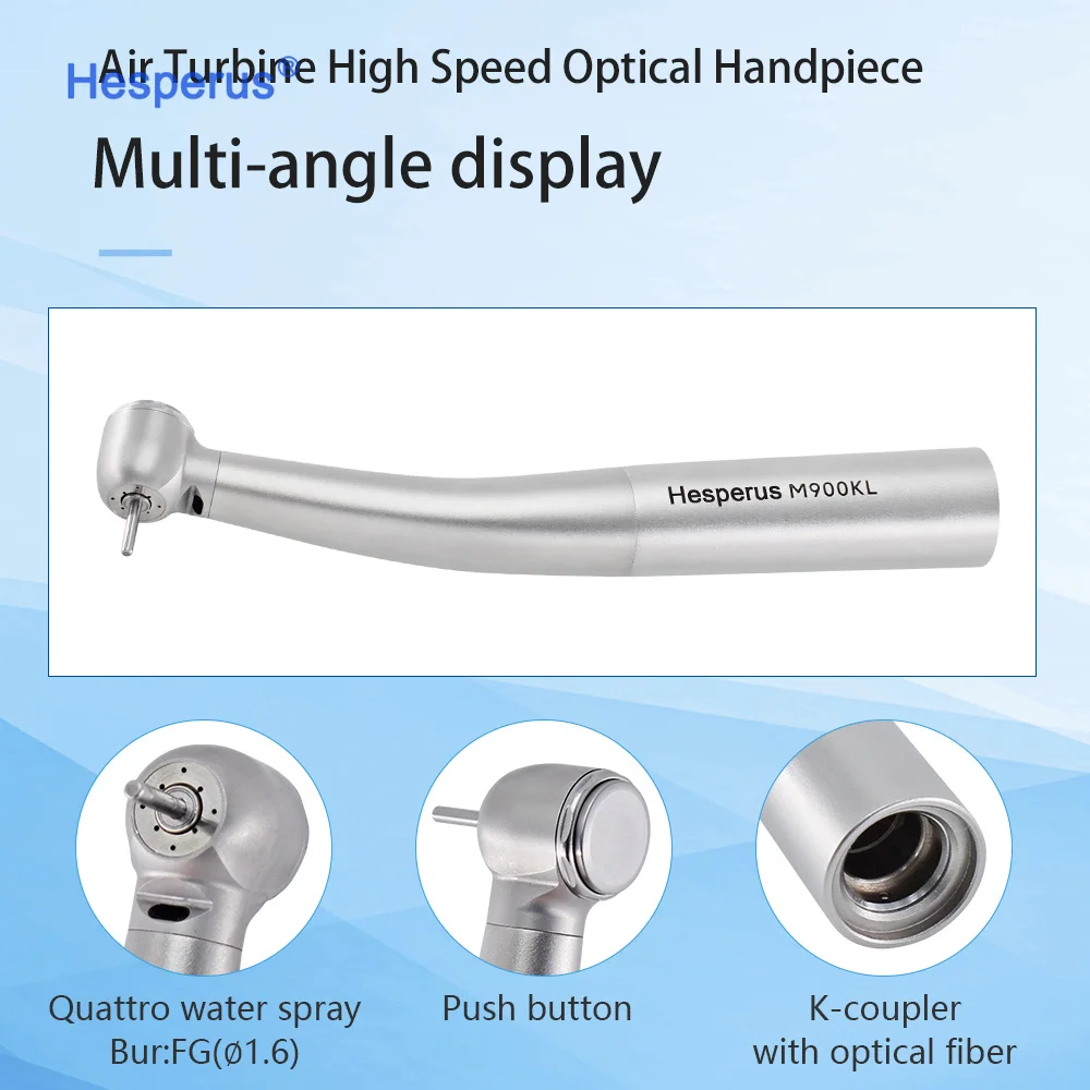 M900KL Den tal Оптическое волокно Светодиодная 3-кратная турбина Высокоскоростной