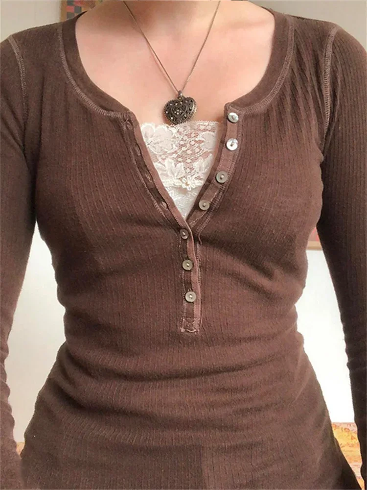 Женская блузка в стиле гранж Y2K