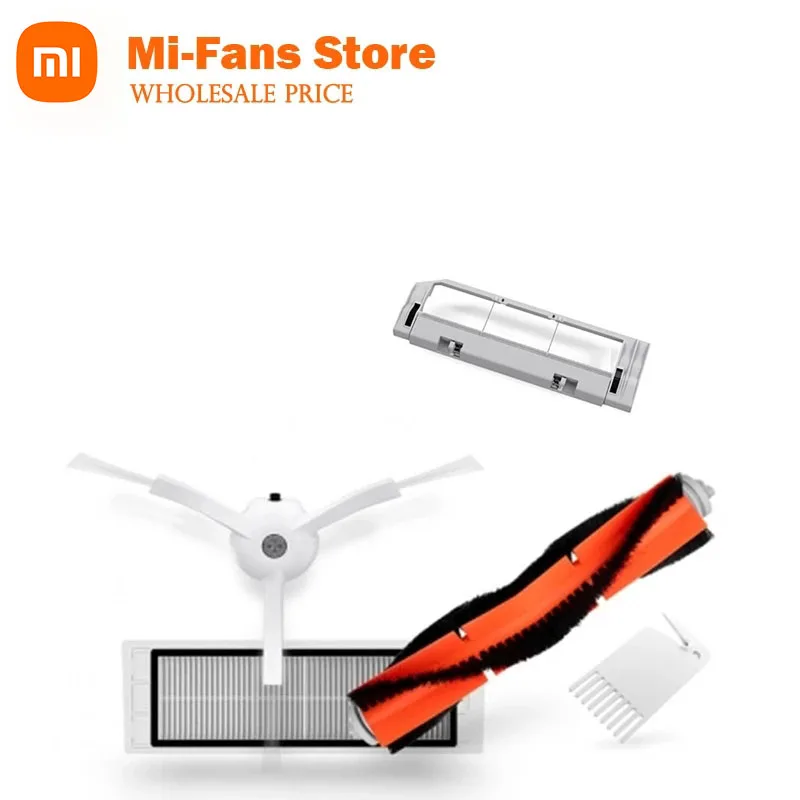 

100% Original XIAOMI MI Robot Vacuum Part Pack Side Brush X2PC HEPA Filter X2PC, Main Brush X1PC, Cleaning Tool X1PC