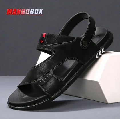 

2022 Summer Sport Sandals For Men Black Brown Comfortable Trekking Men Sandals Black Beach Shoes Man Slip On Outdoor Sandles