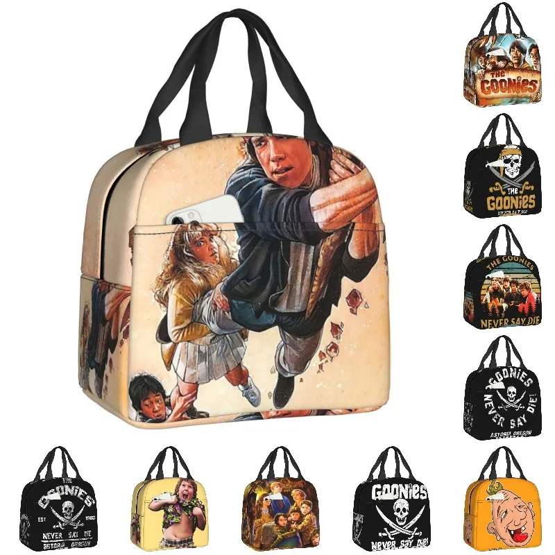 

The Goonies Insulated Lunch Bags for Camping Travel Adventure Comedy Movie Resuable Thermal Cooler Lunch Box Women Kids