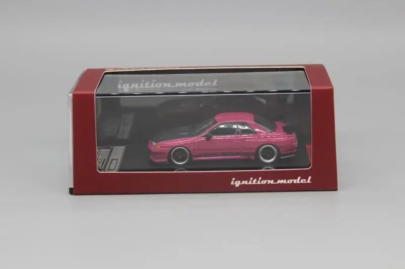 

Ignition IG alloy 1:64 pink touring car sports car model GT-R carbon fiber GTR R32 suitable for Nissan collection ornaments gift