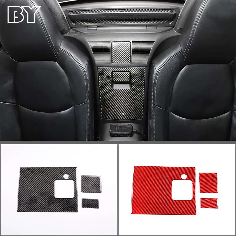 

Soft Carbon Fiber Car Seat back speaker panel sticker Decoration Cover For Mazda MX-5 NC 2009-2014 Interior Accessories