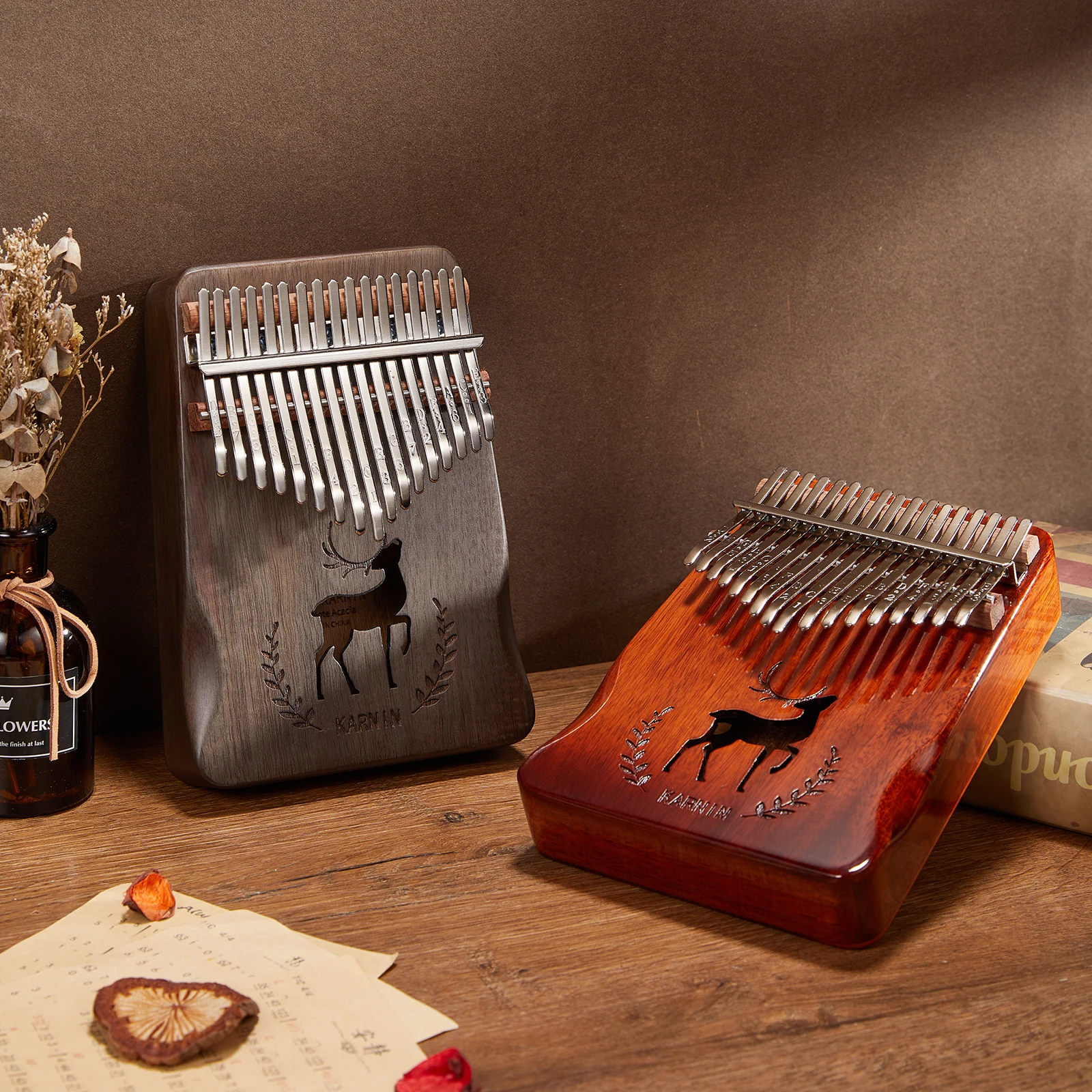 17 клавиш Kalimba большой палец фортепиано Премиум качество деревянные африканские