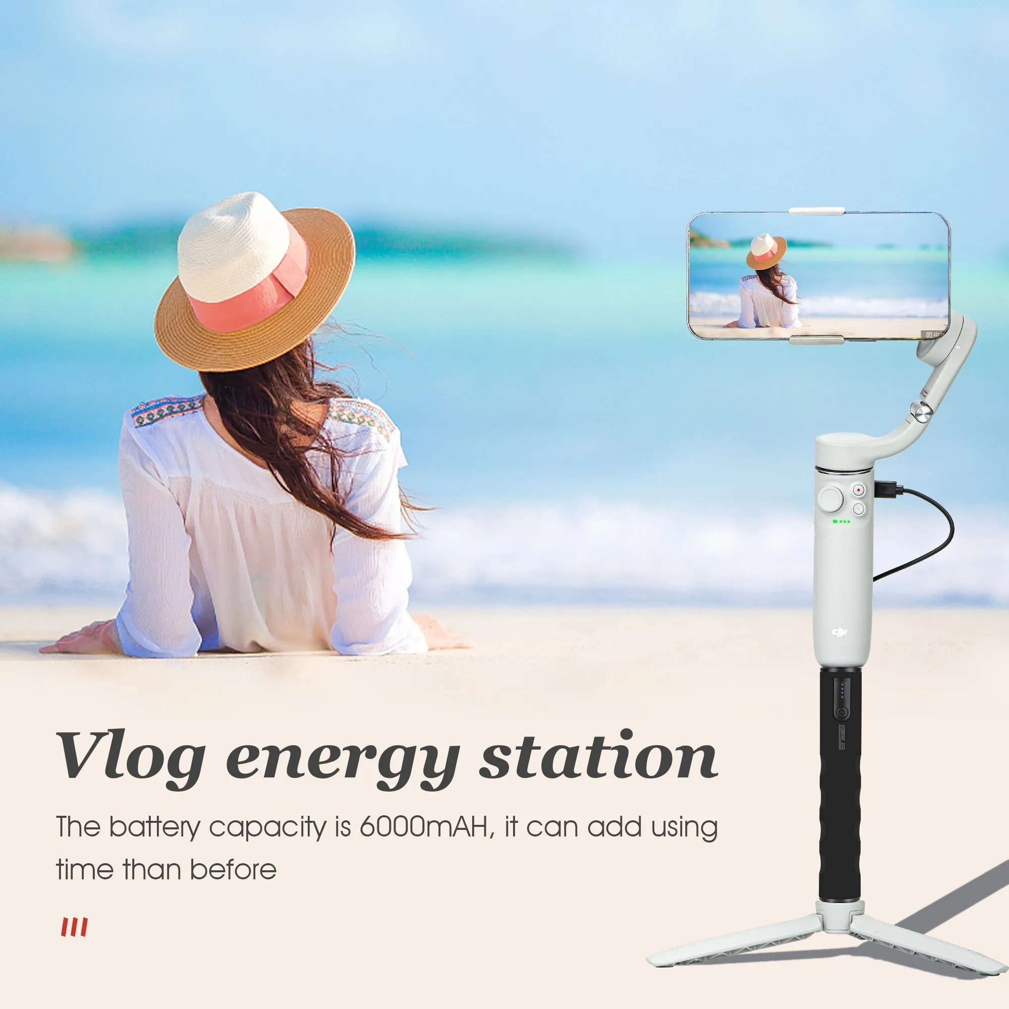 

Подходит для экшн-камеры DJI action2/OM 5 портативное зарядное устройство большой емкости аксессуары