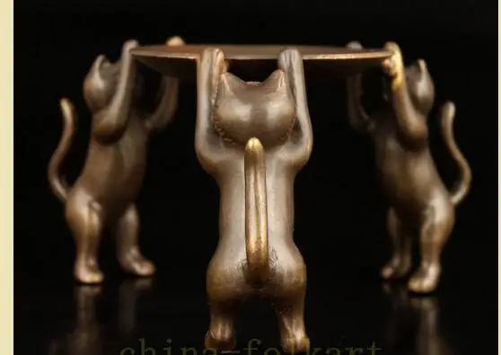 Чистая медь позолоченный со вкусом китайский Азиатский собирать старую редкую